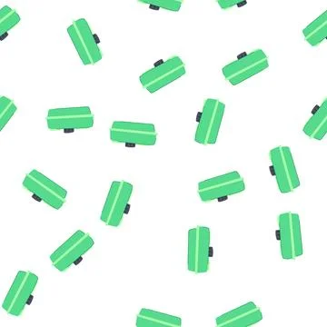 Pattern container plastic tank cartoon vector Illustrazione stock