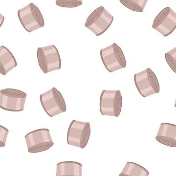 Pattern container tin can cartoon vector Illustrazione stock