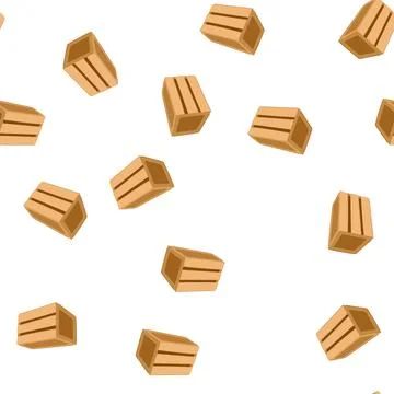 Pattern container wooden crate cartoon vector イラスト素材