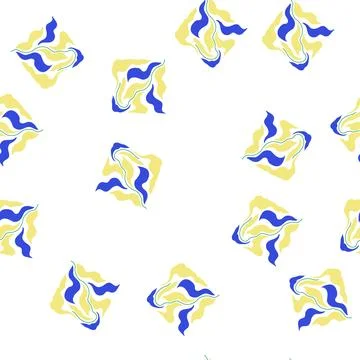 Pattern contemporary abstract square flowers cartoon vector Illustrazione stock