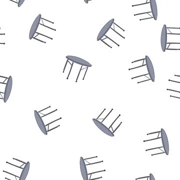 Pattern contemporary metal table cartoon vector イラスト素材