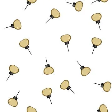 Pattern contemporary pendant lights cartoon vector Stock Illustration