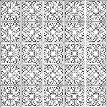 Pattern of contour curling lines Stock Illustration