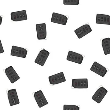 Pattern control car key cartoon vector Stock Illustration