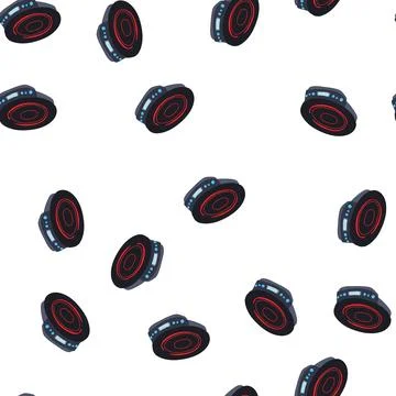 Pattern control introduction cooktop cartoon vector Stock Illustration