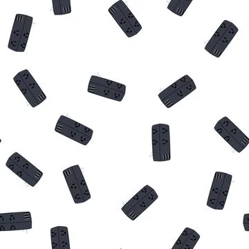 Pattern control power strip smart cartoon vector イラスト素材