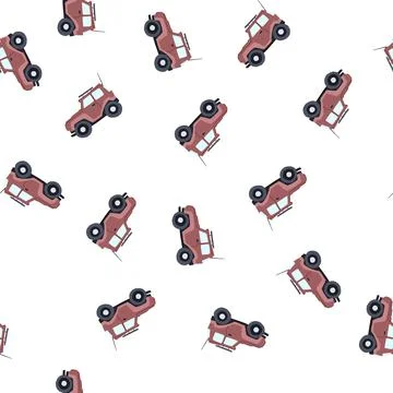 Pattern control rc car toy cartoon vector Stock Illustration