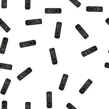 Pattern control security camera cctv cartoon vector Stock Illustration