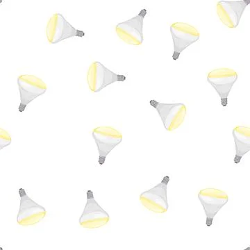 Pattern control smart light bulb cartoon vector Illustrazione stock