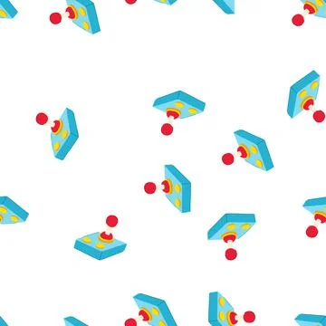 Pattern controller arcade joystick cartoon vector イラスト素材