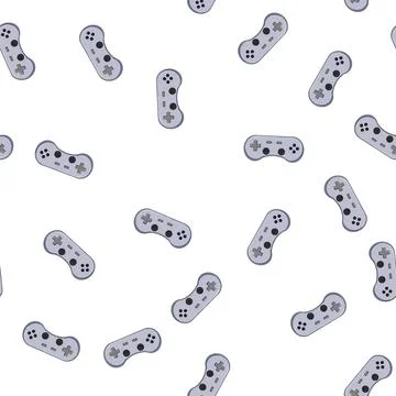 Pattern controller gamepad cartoon vector Stock Illustration
