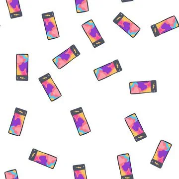 Pattern convenience charging mouse pad wireless cartoon vector Illustrazione stock
