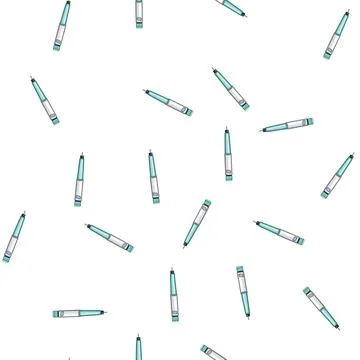 Pattern convenient insulin pen cartoon vector Stock Illustration