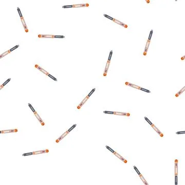 Pattern convenient insulin pen cartoon vector Stock Illustration