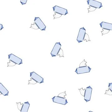 Pattern convenient makeup remover wipes cartoon vector Stock Illustration