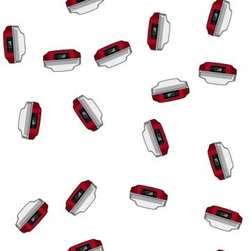Pattern cook yogurt maker cartoon vector Stock Illustration