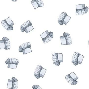 Pattern cooker chef hat cartoon vector Stock Illustration