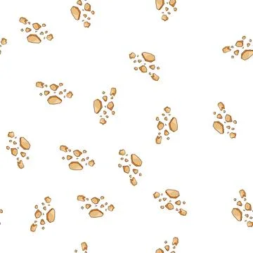 Pattern Cookie crumbs falling sweet dessert pieces Stock Illustration