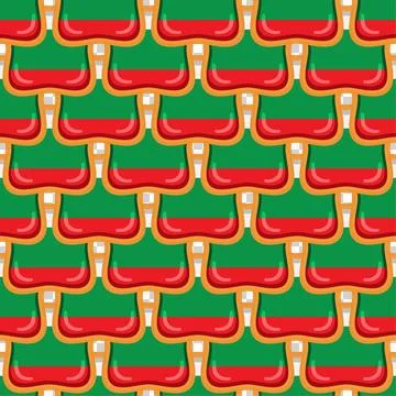 Pattern cookie with flag country Bulgaria in tasty biscuit Stock Illustration