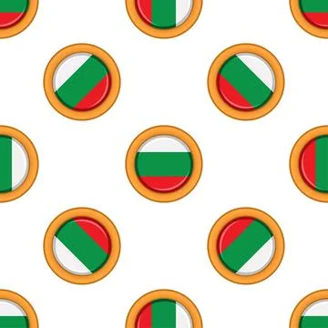 Pattern cookie with flag country Bulgaria in tasty biscuit 스톡 일러스트
