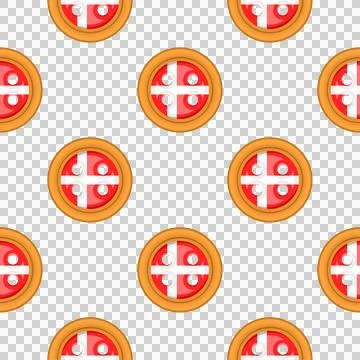 Pattern cookie with flag country Denmark in tasty biscuit Stock Illustration