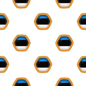 Pattern cookie with flag country Estonia in tasty biscuit Stockillustratie