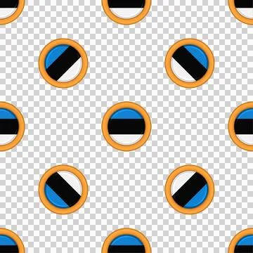 Pattern cookie with flag country Estonia in tasty biscuit Illustrazione stock
