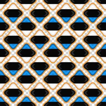 Pattern cookie with flag country Estonia in tasty biscuit Stock Illustration