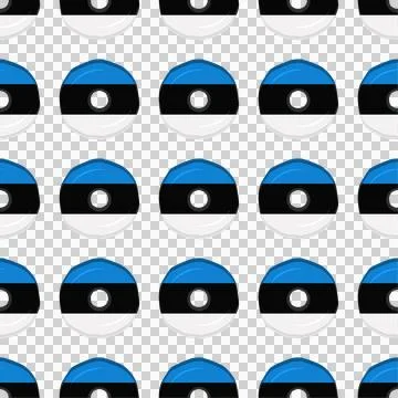Pattern cookie with flag country Estonia in tasty biscuit Stock Illustration
