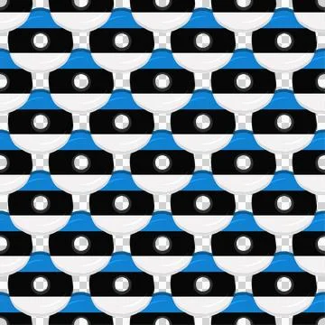 Pattern cookie with flag country Estonia in tasty biscuit Stock Illustration