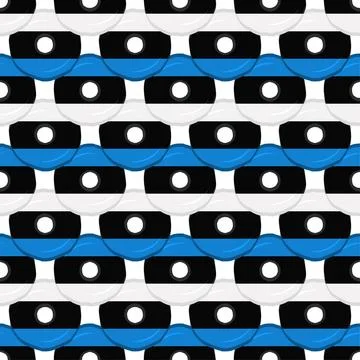 Pattern cookie with flag country Estonia in tasty biscuit Stock Illustration