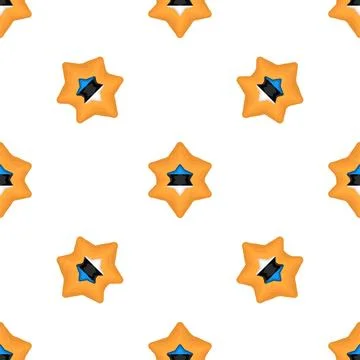Pattern cookie with flag country Estonia in tasty biscuit Stock Illustration