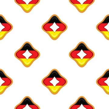 Pattern cookie with flag country Germany in tasty biscuit Illustrazione stock