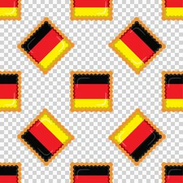 Pattern cookie with flag country Germany in tasty biscuit Stock Illustration