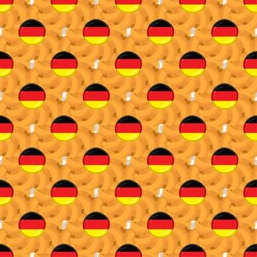 Pattern cookie with flag country Germany in tasty biscuit Stock Illustration
