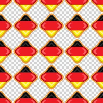 Pattern cookie with flag country Germany in tasty biscuit Stockillustratie