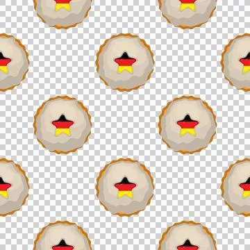 Pattern cookie with flag country Germany in tasty biscuit 스톡 일러스트