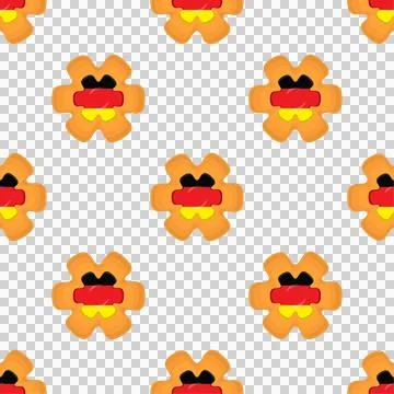 Pattern cookie with flag country Germany in tasty biscuit Illustrazione stock