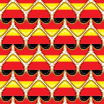 Pattern cookie with flag country Germany in tasty biscuit Stock Illustration