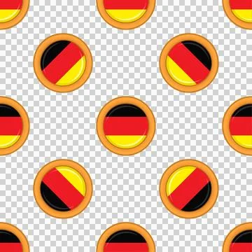Pattern cookie with flag country Germany in tasty biscuit Stock Illustration
