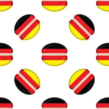 Pattern cookie with flag country Germany in tasty biscuit Stock Illustration