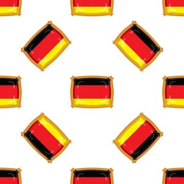 Pattern cookie with flag country Germany in tasty biscuit Stock Illustration
