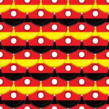 Pattern cookie with flag country Germany in tasty biscuit Stock Illustration