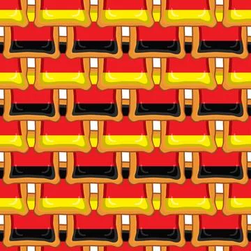 Pattern cookie with flag country Germany in tasty biscuit Stock Illustration