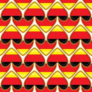 Pattern cookie with flag country Germany in tasty biscuit Stock Illustration
