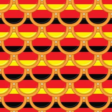 Pattern cookie with flag country Germany in tasty biscuit Stock Illustration