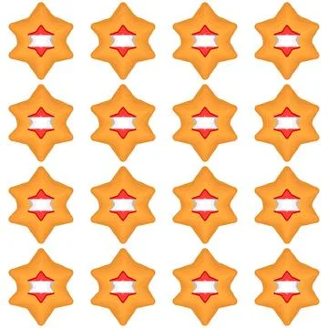 Pattern cookie with flag country Latvia in tasty biscuit Stock Illustration