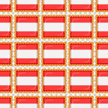 Pattern cookie with flag country Latvia in tasty biscuit Foto stock