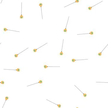 Pattern cooking candy thermometer cartoon vector Illustrazione stock