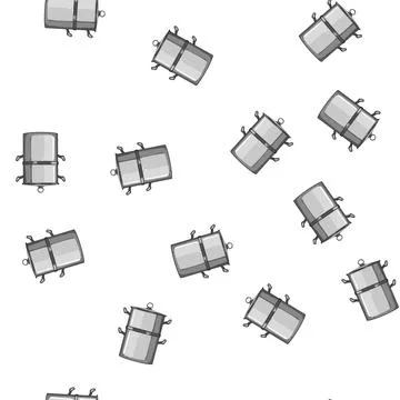 Pattern cooking double boiler pan cartoon vector Stock Illustration